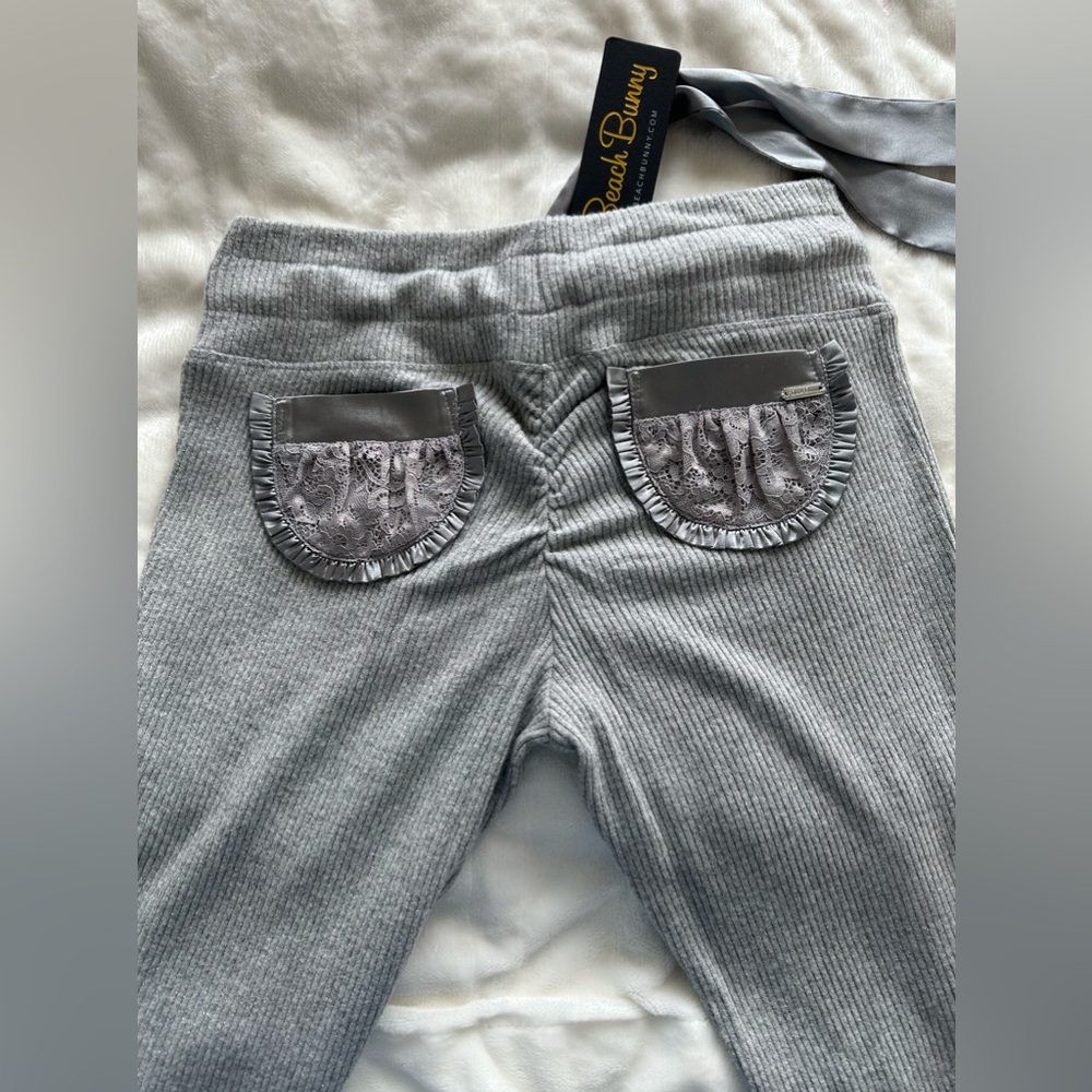 SOLD Beach Bunny Grey S Hoodie, XS Booty Pant - NWT.  Fits M - Picture 10 of 15